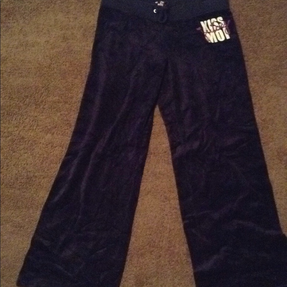 Navy Blue Velour JC pants